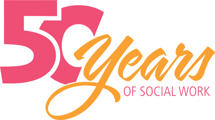 50 years of social work text graphic